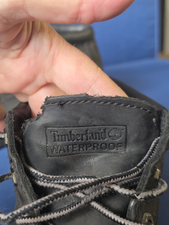 Timberland Black Leather Boots Men’s 8.5M Rugged Lace‑Up Workwear Chukka main image 4